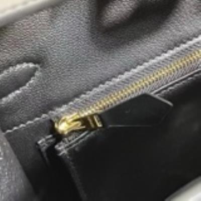 wholesale quality hermes birkin 25 sellier black swift ghw